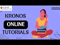Kronos Tutorial Online Kronos Training Courses Kronos Online Course Kronos CloudFoundation