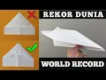 Download Lagu Cara Membuat Pesawat Kertas Rekor Dunia | World Record Paper Airplane