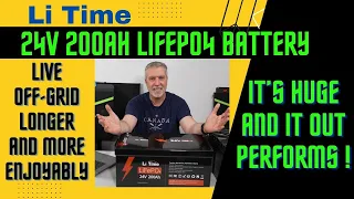 Massive Li Time 24V 200AH battery outperforms and is the perfect “Living Off Grid” house bank option
