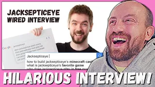 HILARIOUS INTERVIEW! Jacksepticeye Answers the Web's Most Searched Questions | WIRED (REACTION!)