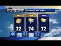 FIRST ALERT WEATHER Staying mild quiet for Saturday