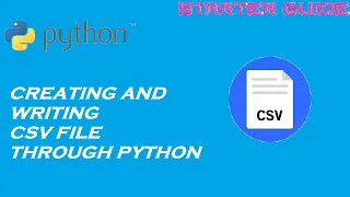Creating and Writing CSV file in Python CSV Module Python tutorial - hindi