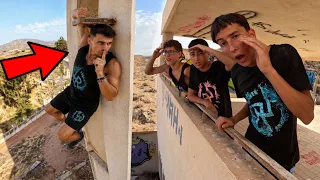 ESCONDITE vs NIÑO de ARTA, mi HIJO y NIÑO PARKOUR en una OBRA ABANDONADA⚠️