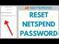 How To Reset Netspend Login Password 2026 Recover Netspend Account