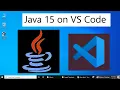 Java 15 in Visual Studio Code Getting Started Create First Java Project