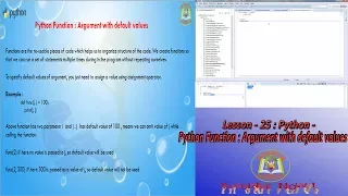 Lesson - 25 Python3