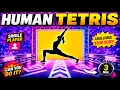 HUMAN TETRIS 1 PLAYER Yoga Poses Immersive Interactive Warm Up Hard High Quality 4K