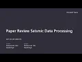 Paper Review A Predictive Deconvolution Method for Non-White-Noise Reflectivity