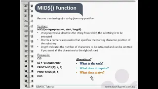 MID Function QBASIC