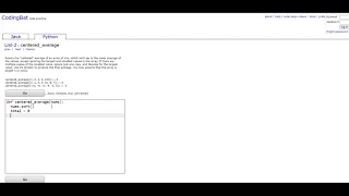 List-2 centered - average Python Tutorial Codingbat com
