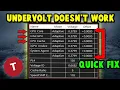 ThrottleStop Can t Undervolt Quick Fix