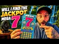 JACKPOT HUNTING FLORIDA LOTTERY SCRATCH OFF MEGA 7 ENTIRE PACK