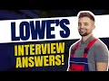 LOWE S INTERVIEW QUESTIONS AND ANSWERS How to Pass a Lowe s Job Interview