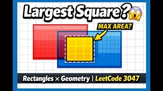 Find the Largest Square in Rectangle Intersections LeetCode 3047