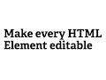 Screencast Make every HTML Element editable