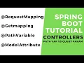 Spring Tutorial - GET Controller using GetMapping RequestMapping ModelAttribute Pathvariable