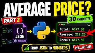 Python API JSON for Beginners Part 2 Calculate Total Average Price