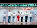 Lagu You're a Woman 2024 (Remix)(유알어우먼2024)-Line Dance(Demo)Improver