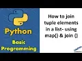 How to join tuple elements in a list - using map join