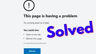 Fix This Page is Having a Problem-STATUS_INVALID_IMAGE_HASH Error in Microsoft Edge
