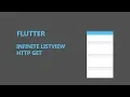 Flutter infinite scrolling ListView HTTP GET