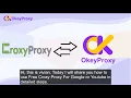 Download Lagu Cách Sử Dụng CroxyProxy Miễn Phí Để Mở Khóa Youtube