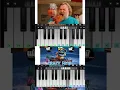 Download Lagu Steve's Lava Chicken V's Crazy Frog Popcorn Song - Easy Piano Tune #shorts