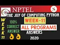 The Joy of Computing using Python WEEK-11 All programming assignments NPTEL