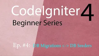 Codeigniter Ep4 Database Migrations Seeders