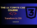 Master CSS Transform Property Rotate Scale Translate Skew Tutorial Lecture 16