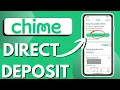 How To Set Up Direct Deposit On Chime Without A Job - 2026 Steps
