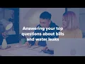 Answering your top questions about bills and water leaks