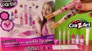 Cra Z Art Shimmer N Sparkle DIY Sparkle Lip Gloss Kit Make Your Own Lip Gloss FUN 