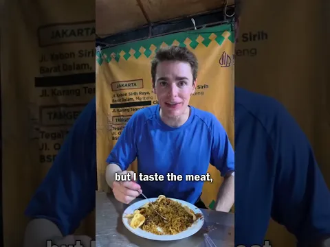 Goat Nasi Goreng on the Streets of Jakarta, Indonesia 🇮🇩