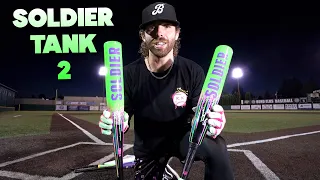Hitting with the SOLDIER TANK 2 Baseball Bat Bros