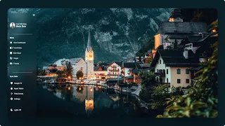 Glassmorphism React Sidebar navigation with Framer motion and Sass React Beginner Tutorial