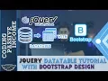 jQuery DataTable Tutorial With Bootstrap Design For Beginners