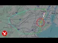 Flight tracker captures JetBlue flight emergency landing at Newark airport