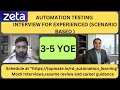 Automation Testing Interview Experience Real-Time QA SDET Interview Preparation 2025