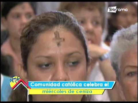 Comunidad católica celebra el miércoles de ceniza