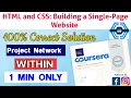 HTML and CSS Building a Single-Page Website Coursera Project Network 100 Correct Answers