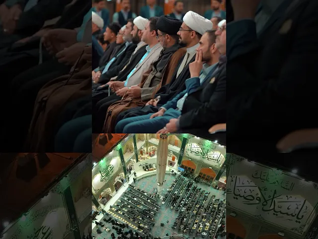 ⁣حيثُ مهبط السلام حوار علَويٌّ إنسانيٌّ بين أرجاء الصحن العلوي المُطهَّر
