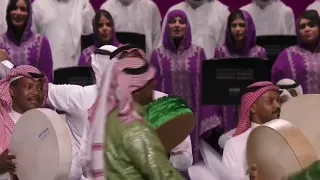 الاوركسترا الوطنية السعودية حفل نيويورك تستاهل الحب نجدية مع الكلمات 