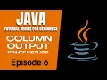 Java Tutorial COLUMN OUTPUT FORMATTING PRINTF METHOD Tagalog English Filipino 2021