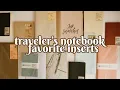 Favorite traveler s notebook inserts for journaling inserts other brands and handmade