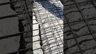 ترميم بلكونه   وطريقه وضع حديد التسليح عليها            دندنها