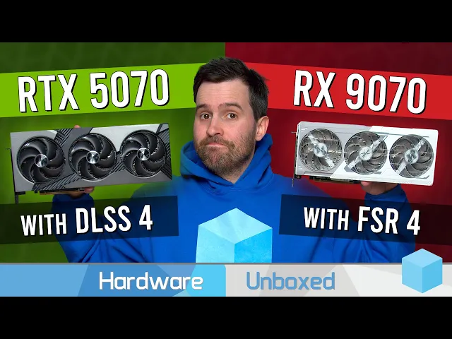 RTX 5070 vs RX 9070 - DLSS 4 vs FSR 4 Performance Compared