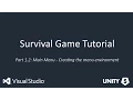 Unity 5 Survival Tutorial 1 2 Creating the Menu scene