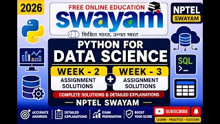 Python for Data Science Week 2 Week 3 Assignment Solutions 2026 NPTEL SWAYAM All MCQ Answers