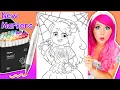 Coloring Halloween Kimmi with NEW Ohuhu Honolulu S Soft Chisel Markers